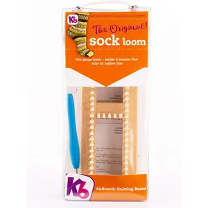 Gauge Wooden Sock Loom Authentic Knitting Board Works With Thin Yarn Fits Any Size Sock