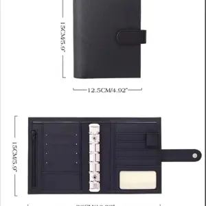 A7 Luxe Wallets for Cash Stuffing - Compact and Convenient Way to Organize and Store Your Cash (Silver Rings)