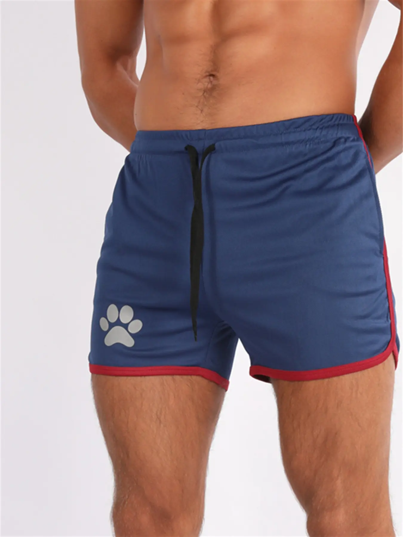 Men's Summer Running Shorts, Breathable Gym Sports Pants with Pockets, Outdoor Training Casual Daily Wear, Bear Print Three-Quarter Length Men's Summer Running Shorts, Breathable Gym Sports Pants with Pockets, Outdoor Training Casual Daily Wear, Bear Print Three-Quarter Length