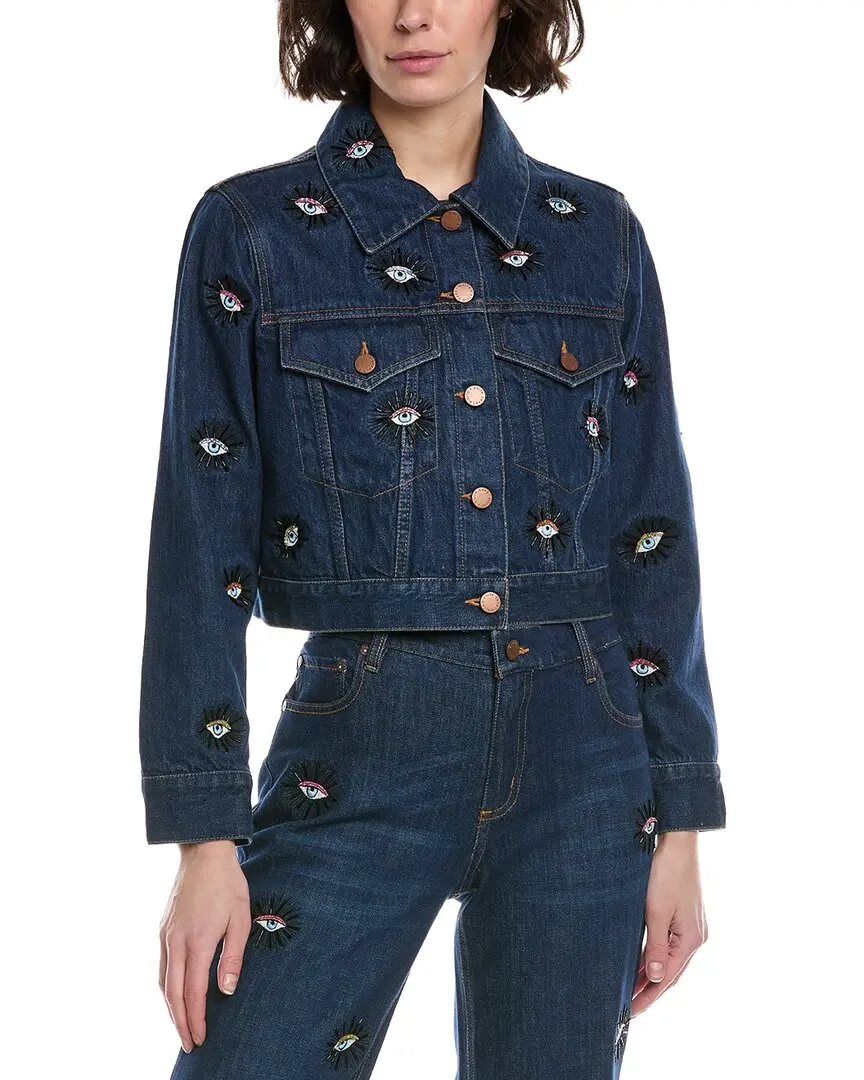 alice + olivia Chloe Boxy Cropped Jacket