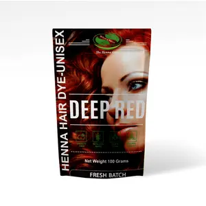 Deep Red Henna Hair Dye - Natural Haircare for Haircare Benefits and Styling Options