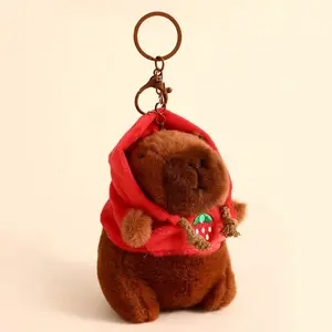 Cute Cartoon Capybara Pendant Plush Toy Doll Bag Hanging Ornaments Cute Kapila Keychain Doll Car Pendant Desktop Doll Ornaments