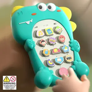 Baby Teething Toy Phone, Infant Sensory Music Toy, Early Education Toy, Rechargeable Baby Phone, Kids' Learning Toy, Safe & Durable Design