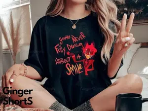 Alastor Smile Shirt, Hazbin Hotel Shirt, Alastor Hazbin Hotel Shirt, Radio Demon Shirt, Alastor Unisex Shirt, Cherri Bomb Shirt