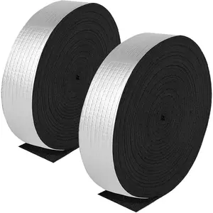 Pipe Insulation Wrap-2" X 33 ft Pipe Wrap Insulation Self-Adhesive  Foil Water Pipe Insulation Is  For Anti-Freezing Protection Of Outdoor Water Pipes In Winter To Reduce Heat Loss