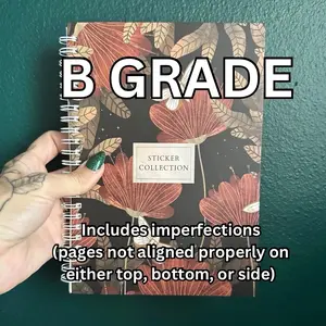 B GRADE reusable sticker book - IMPERFECT