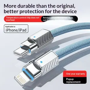 Kaxoe Heavy-Duty Braided Type-C to Type-C 2M Fast Charging Cable For iPhone 15-17 Gaming Car Home Outdoor Hiking