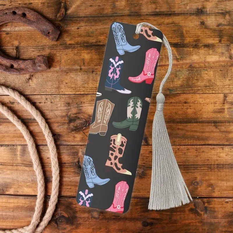 Aluminum Western Bookmark, Novelty Gag Gift for Adults, Office Stationery That Adds Humor to Reading