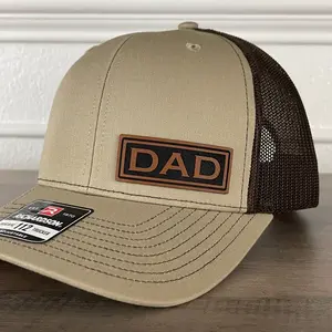 DAD Side Leather Patch Hat Khaki/Brown