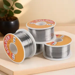 Low Temperature Fast Melt Solder Wire with 2% Flux Eco-Friendly Tin Alloy Rosin Core for Electronics High Fluidity PCB Repair Tool Precision Welding Accessory 50g 100g Low Residue Metal Component Durable Electronic Repair Wire Spool, Hot