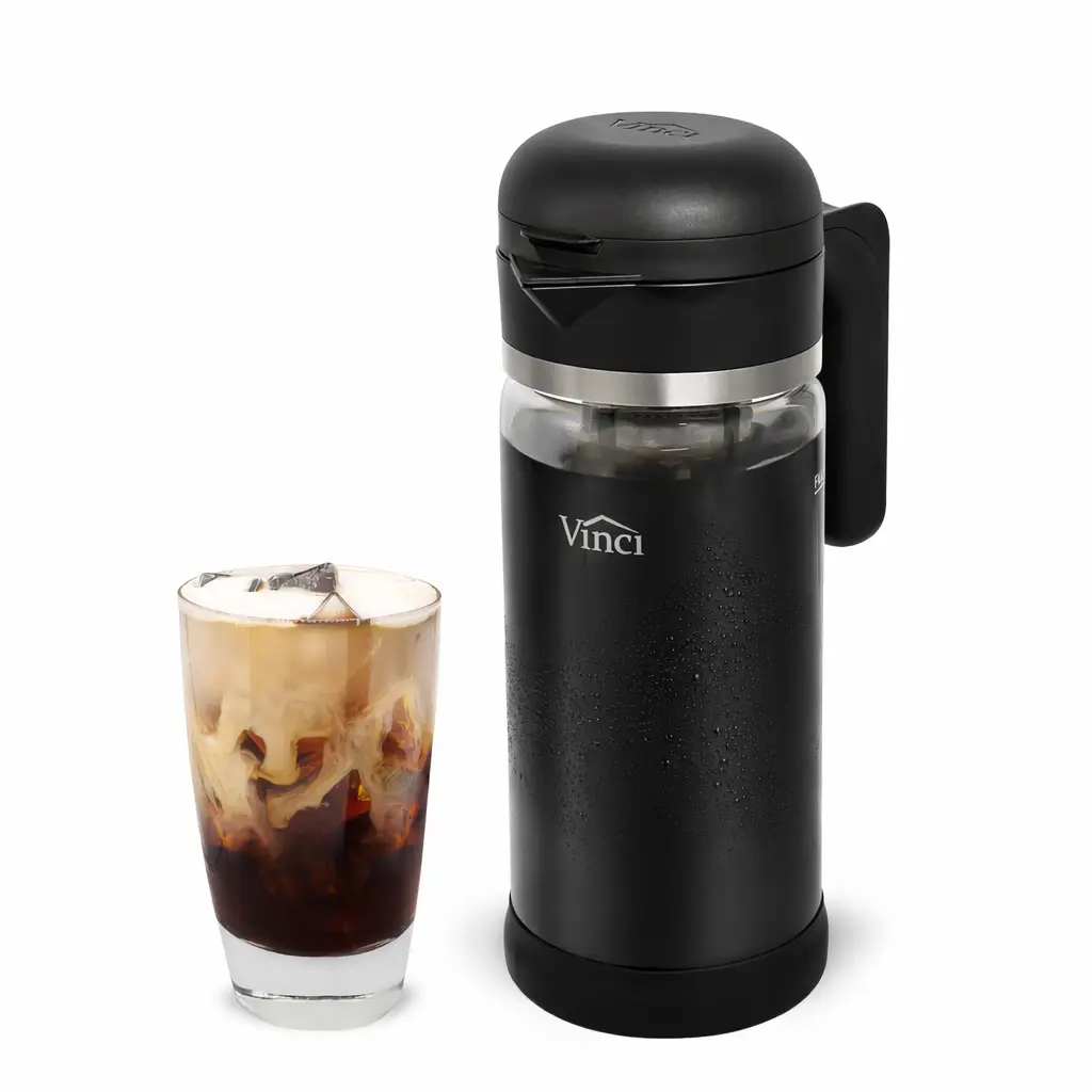 Vinci Cold Brew 360 Manual Coffee Maker with 360-Degree Dual-Filter System for Smooth Low-Acid Cold Brew at Home