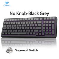 No Knob-Side Printed-Black