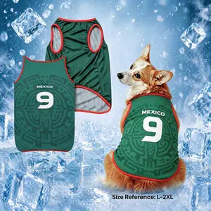 1pc Football Style Dog Summer Clothes, Ideal for Outdoor Activities, Keeps Dogs Cool and Comfortable, Perfect for Hot Weather