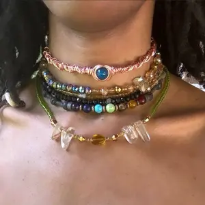Handmade copper wire choker