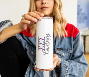 Tri Sigma Custom Skinny Tumbler, Sigma Sigma Sigma - Perfect Sorority Gift