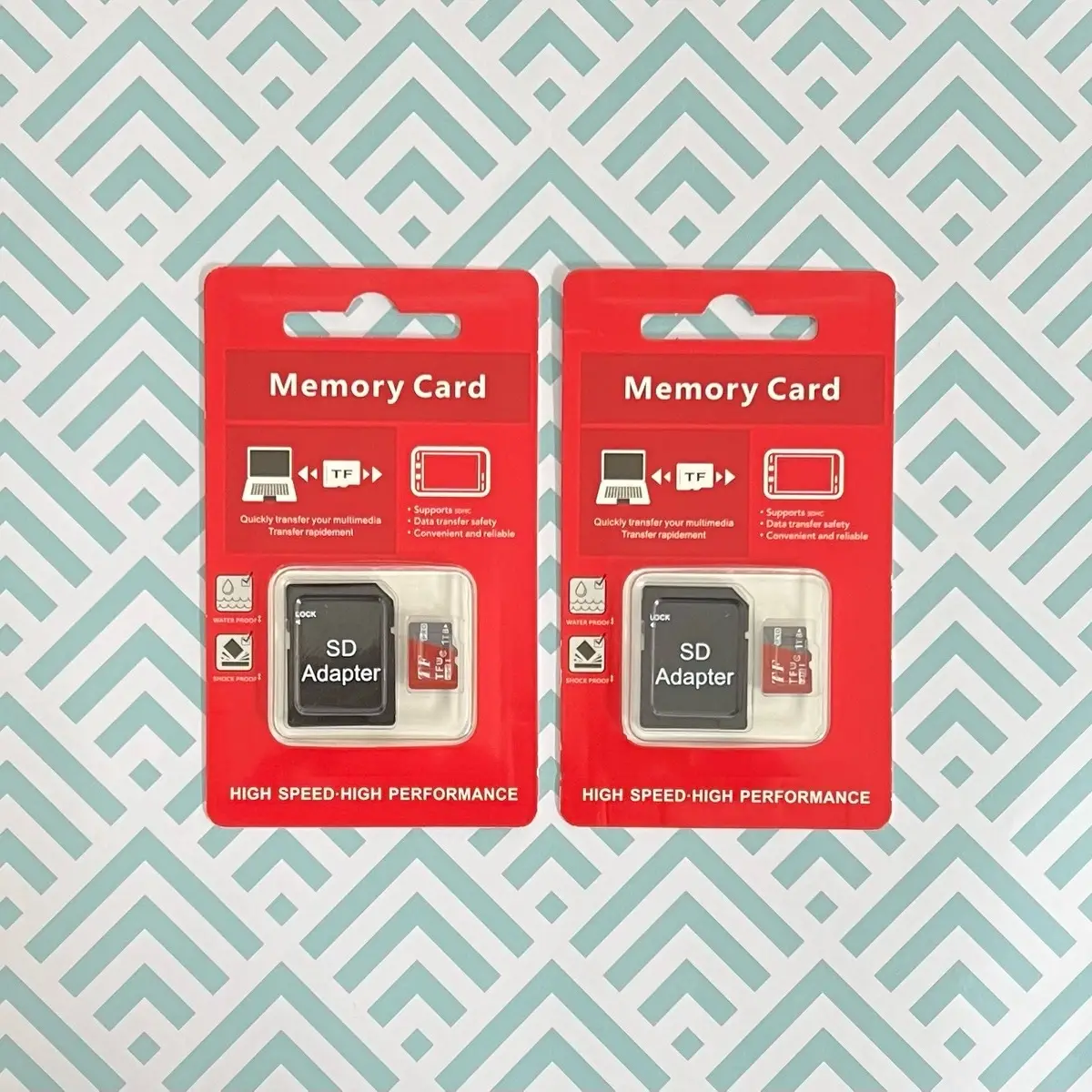 2 Pack x 1 TB Universal SD Micro TF Memory Card with Adapter, Universal Compatible with Electronic, Work for Tablets, Smartphones, Drone, Camera, Secu