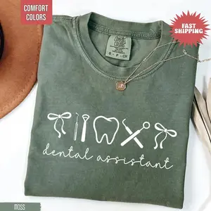 Dental Assistant Shirt, Comfort Colors Dental Hygienist Tee, Dental Office Gift, Dentist Office Shirt, Dental Team Shirt