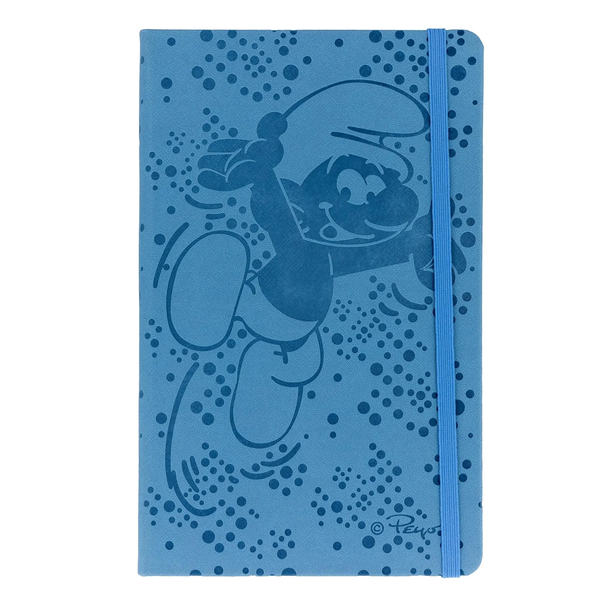 The Smurfs 80-Page Vegan Leather Notebook | 5 x 8 Inches