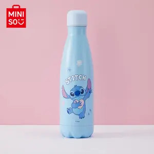 Disney Stitch Series Coke Bottle 500mL Stitch Thermos Drinking Bottle Lovely Blue Bottle Novel Shape Birthday Gift