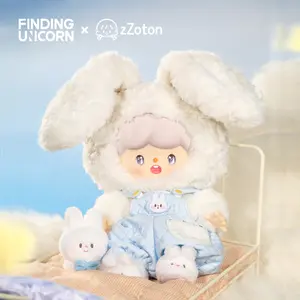 [FINDING UNICORN] zZoton Vinyl Plush-Goodnight Bunny zZoton Cute Figures Desktop Ornament Collectible Toys Birthday Gifts Rabbit Doll Stuffed Animal HXDMB5Q5EL