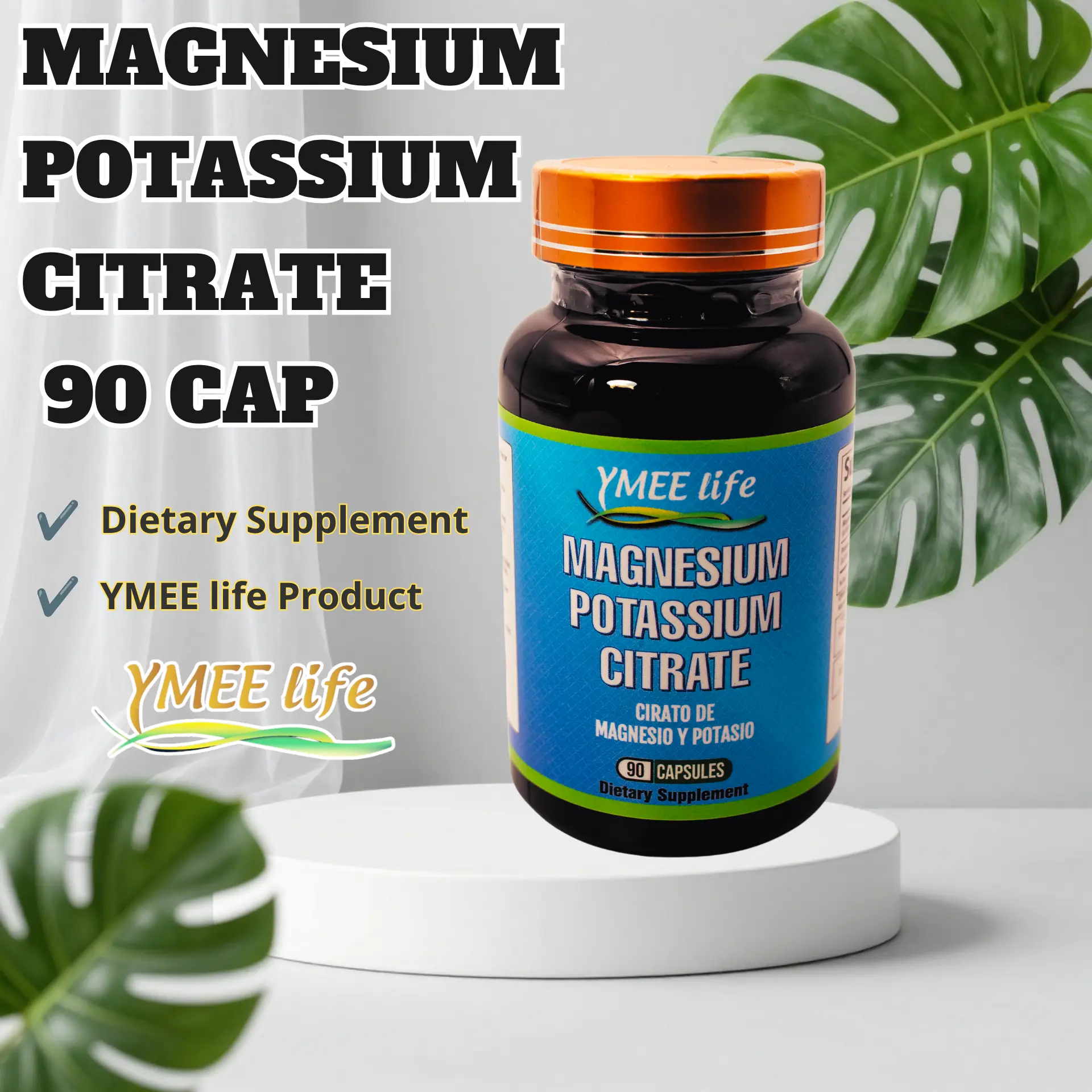 Magnesium potassium citrate 90 Capsulas Magnesium potassium citrate 90 Capsulas