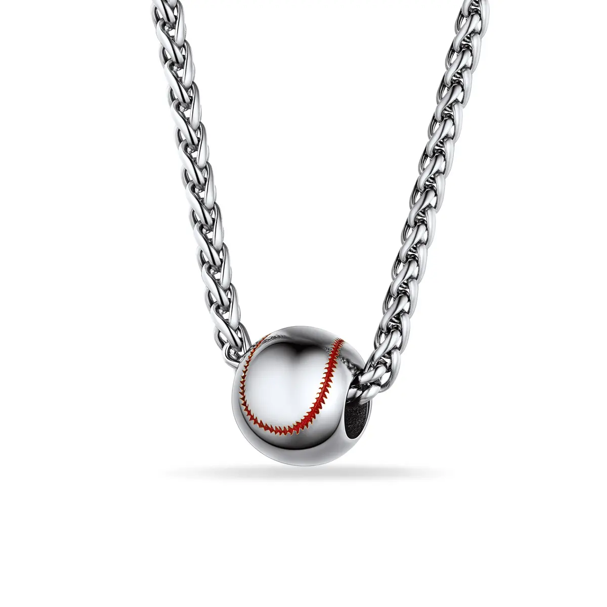 PROSTEEL Baseball Pendant Necklace Stainless Steel Softball Sports Necklaces Jewelry Unisex For Men Women with Gift Box