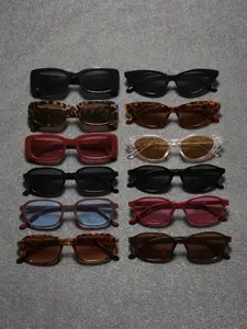 12 Pairs Fashionable Durable PC Material Sunglasses Set, Multiple Frames Collection, Cute Girl Style, Ideal for Commuting, Parties, Travel, Gifts