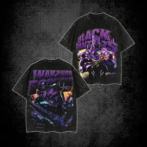 T’Challa Premium Washed T-Shirt, King of Wakanda Graphic Shirt, The Black Shirt, Character Comics Fans Shirt, Superhero T-Shirt, Comic Book Fans T-Shirt, Superhero Graphic Tee
