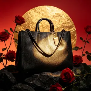 Genuine 39 Soft Pebbled Full-Grain Leather Tote | Fits 13" Laptop | Reinforced Handles | Day-to-Night Work & Evening Bag for Women