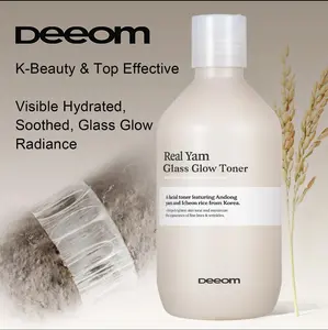 Deeom Real Yam Glass Glow Toner: Hydrating K-Beauty Facial Toner Infused With Andong Yam & Icheon Rice, Brightening Anti-Aging Essence Water, Sticky Nourishing Moisturizing Toner For Extremely Dry Dull Skin