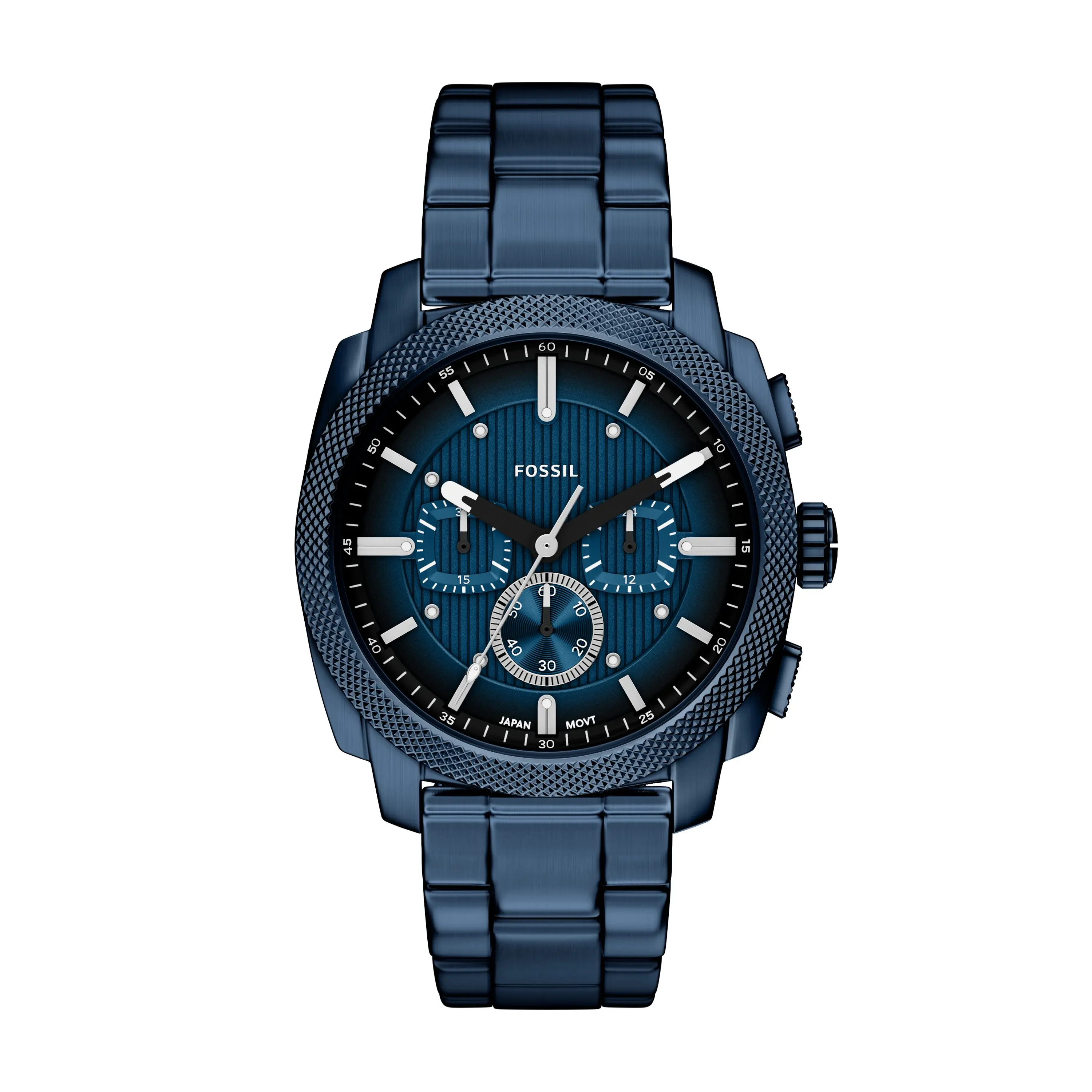 Fossil Men's Machine Chronograph Navy Stainless Steel Watch
