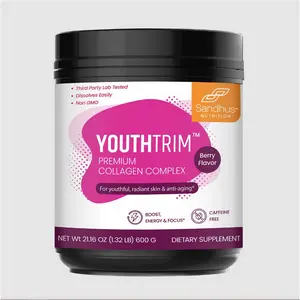 【Sandhus】YouthTrim Premium Collagen Complex GMO Free 1.32 LBS Edible Fitness