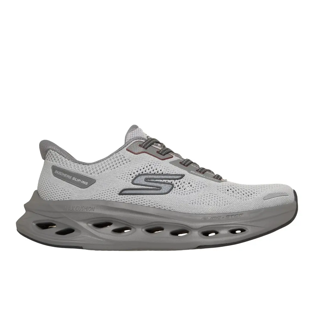Skechers Mens Max Cushioning Glide Step Slip-Ins Oaklin Running Sneakers Shoes - Grey Skechers Mens Max Cushioning Glide Step Slip-Ins Oaklin Running Sneakers Shoes - Grey