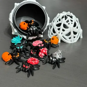 Mini Spiders Mystery Egg - Pack of 10, Perfect for Party Favors, alternative to candy