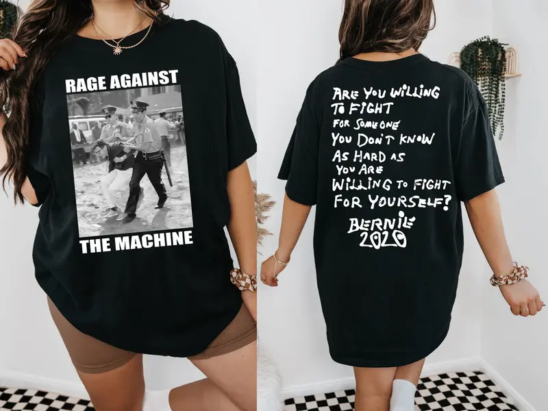 bernie sanders rage against the machine t shirt - TikTok Shop