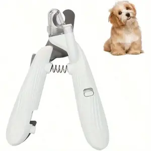 NEW Professional LED Pet Nail Clipper and Nail File- With LED Light to Avoid Over- Cutting Nails, for Pet with the White Nails, Easy & Safe Essential Pet Care Supply