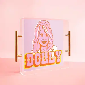 Dolly Parton large acrylic tray