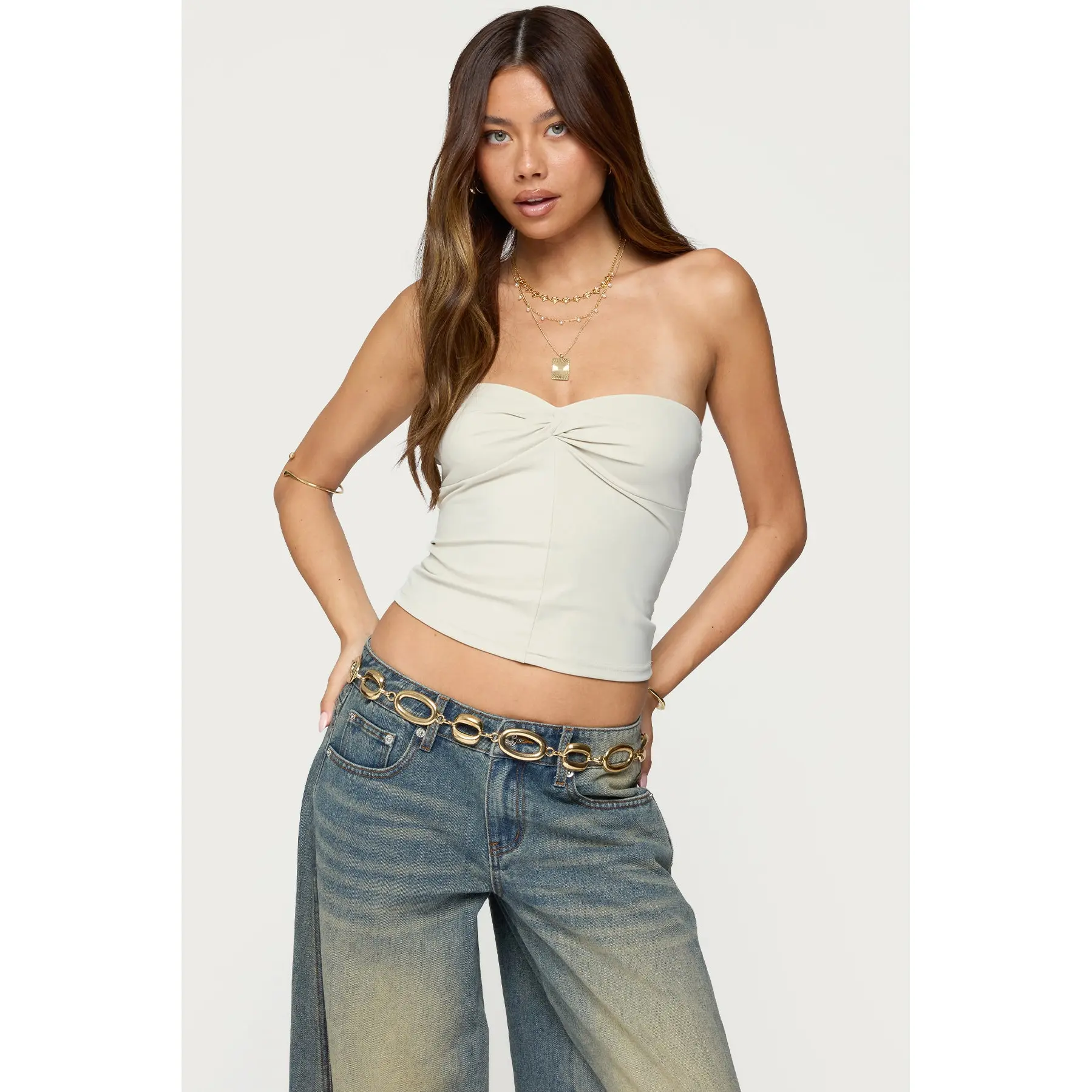 Lian Twist Front Tube Top Lian Twist Front Tube Top