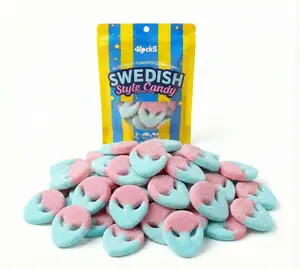 Swedish Style Gummy Candy 1/2 lb – Alien Shape, Bubble Gum Flavor, Chewy Sweet & Sour Candy, Sealed Bag Snack & Gift