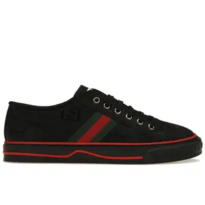 Gucci Men's Off The Grid Tennis 1977 Low ECONYL Black GG Green Red, from StockX