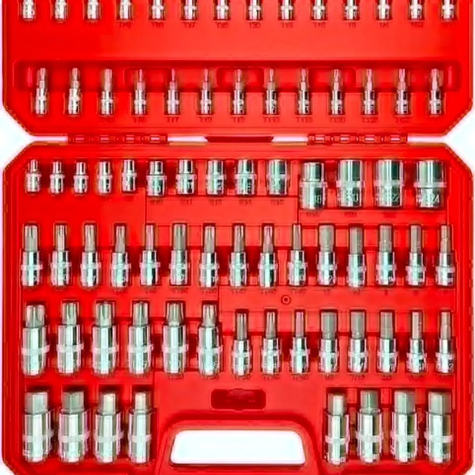 92PCS Socket Wrench Set - 1/4”, 3/8” & 1/2” Drive Sockets, S2 Steel & CR-V Construction, Torx, Tamper Proof Torx & Hex Bits, SAE & Metric Sizes, SAE Metric Tools