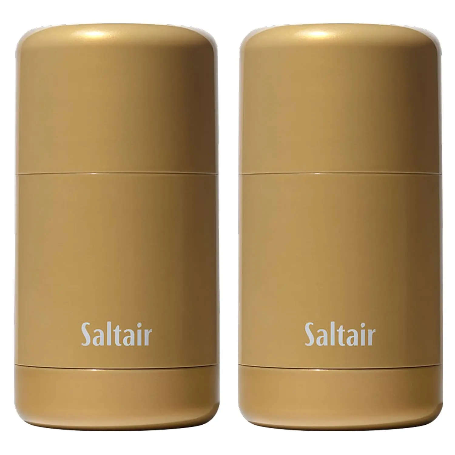 Saltair Skincare Deodorant | Aluminum-Free Stick | Golden Hour, 2 Pack | Zinc-and-BHA blend for fresh-feeling underarms, clear glide-on application, reusable casing, and easy routines