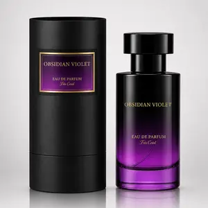 Fiss Creat Obsidian Violet Eau de Parfum - Long-Lasting Floral Gourmand EDP Perfume Spray, Floral Jasmine Fragrance Scent Blend, Single Item Women's Fragrance for Womens Gifts