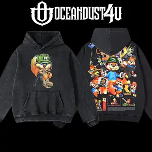 OceanDust4U Video Games 'Conker's Bad Fur Day' Hoodie 100% Premium Cotton Oversized Fit Pre-Washed Classic Top Men's Streetwear American-Made