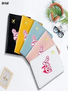 Playful Bold "Horny" Text Design Passport Holder, One Size Fits All With Multiple Specifications Available, Stylish Protective Cover for Storing Travel Documents, Ideal for Daily Commute & Travel Use