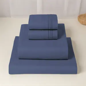 Queen Size 4 Piece Sheet Set - Comfy Breathable & Cooling Bed Sheets - Hotel Luxury Bedding for All - Deep Pockets, Soft & Wrinkle Free - Oeko-Tex Cozy Decor Quick Delivery