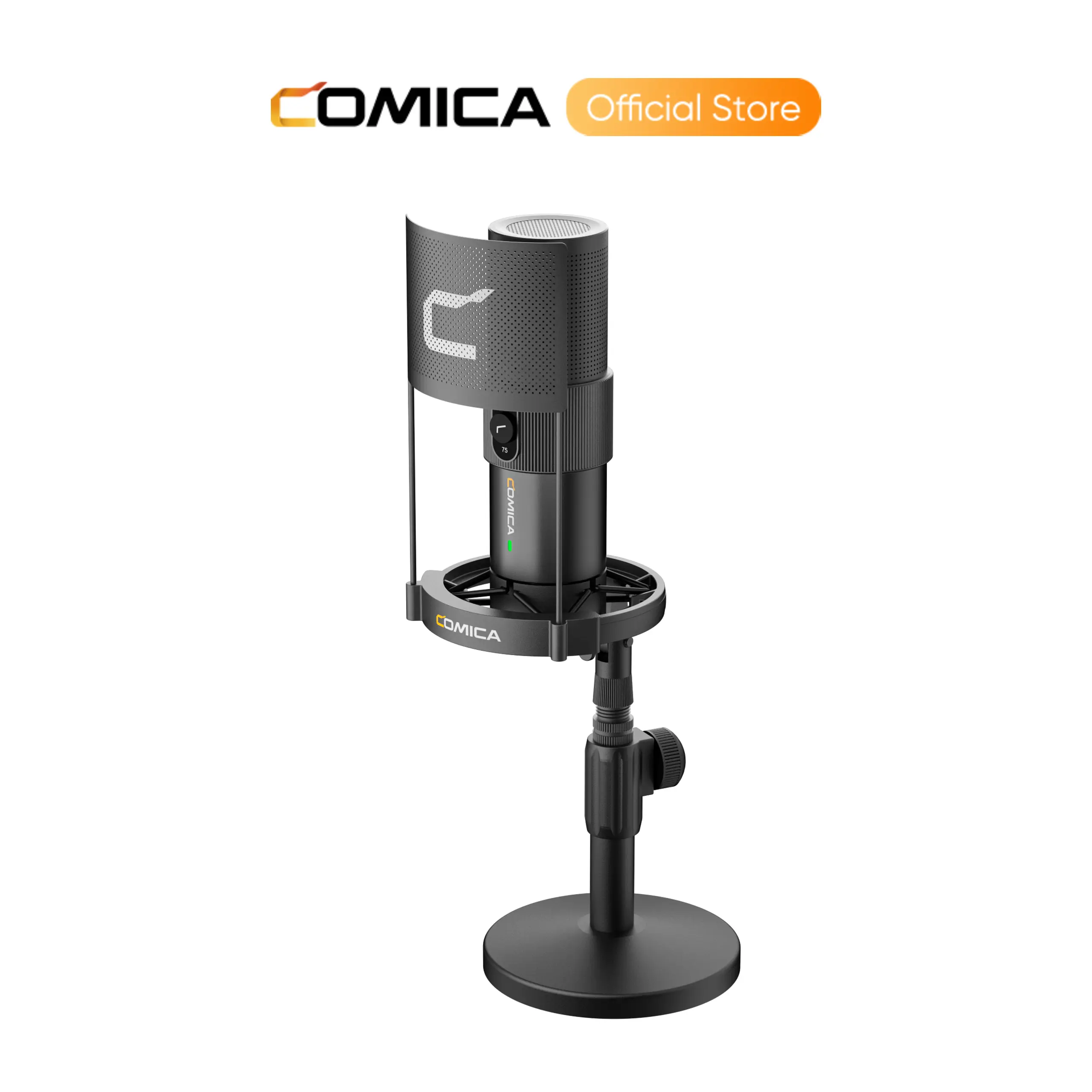 COMICA STA-X2D Cardioid Condenser XLR Microphone 25mm XLR Mic for Studio Recording, Podcasting, Singing, Live Streaming, Gaming, Online Chatting on PC, Smartphone