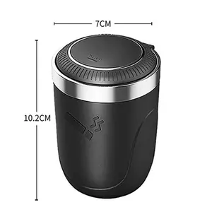 Car Cigarette Ashtray Cup With Lid With LED Light Portable Detachable Vehicle Ashtray Holder Cigarette Ashtray Interior Parts
