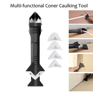 Three-In-One Silicone Residue Remover Tool, Gap Edge Sealing Glue Repair Scraper, Multi-Function Cleaning Kit for Home & Office Use, Home Repair Tools