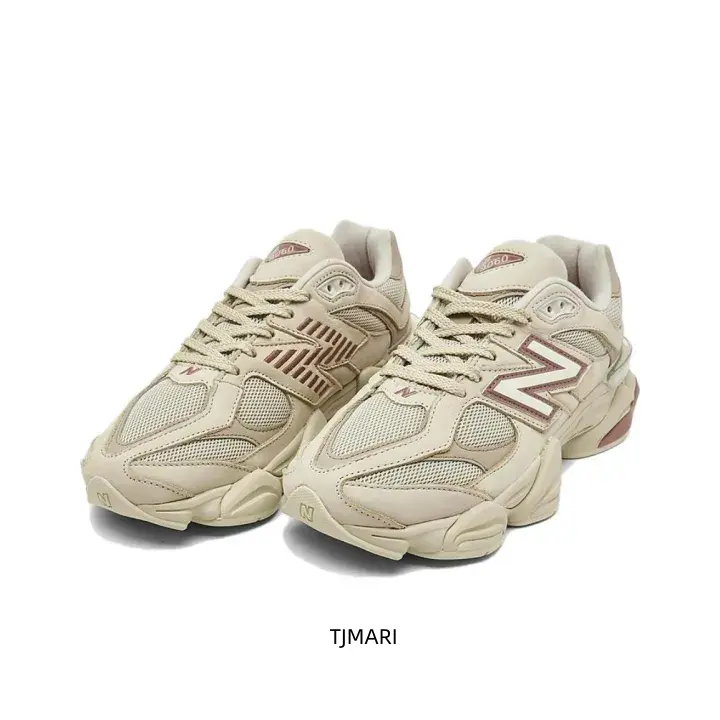 Cream Beige Dusty Red Vintage Chunky Dad Sneakers Soft Suede Breathable Mesh Contrast Reddish Logo Multi-Layer Cushion Sole Cream Outsole Gentle Daily Walking Trainers